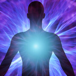 The Aura emanates from the human body, like an energy.